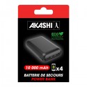 Batterie de secours ultra compacte 10000 mAh Akashi®