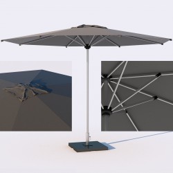 Structure pour parasol carré 250 x 250 cm