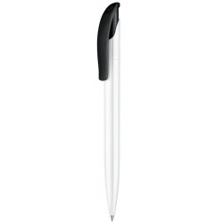 STYLO BILLE CHALLENGER POLISHED BASIC CORPS BLANC MARQ. 1 COUL