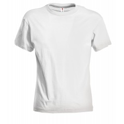 Tee-shirt femme peignÃ© 150 g blanc
