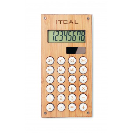 Calculatrice en bois de bambou Ageville