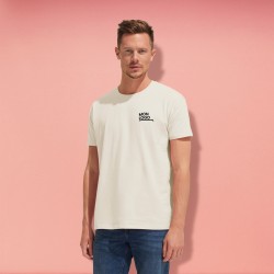 Tee-shirt homme semi-peignÃ© 190 g blanc